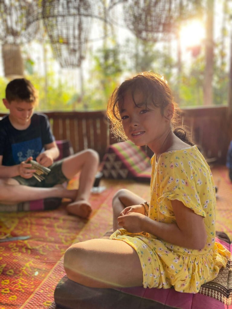 Family doing coworking