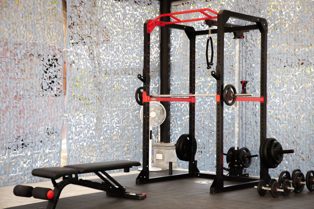 exercise machines in our gym room