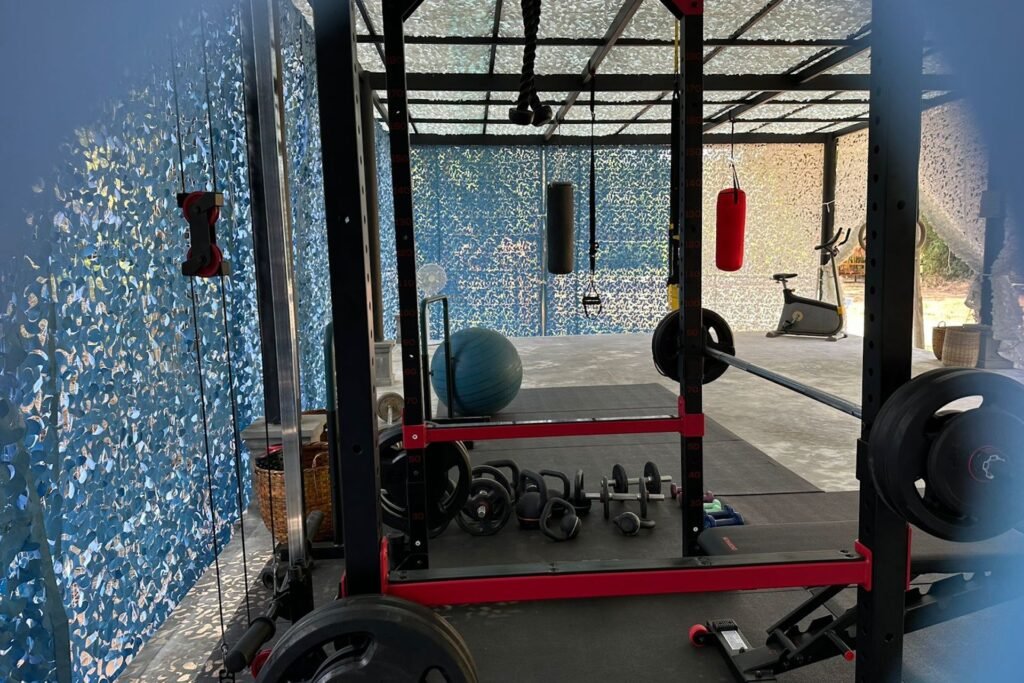our gym room netx to the river
