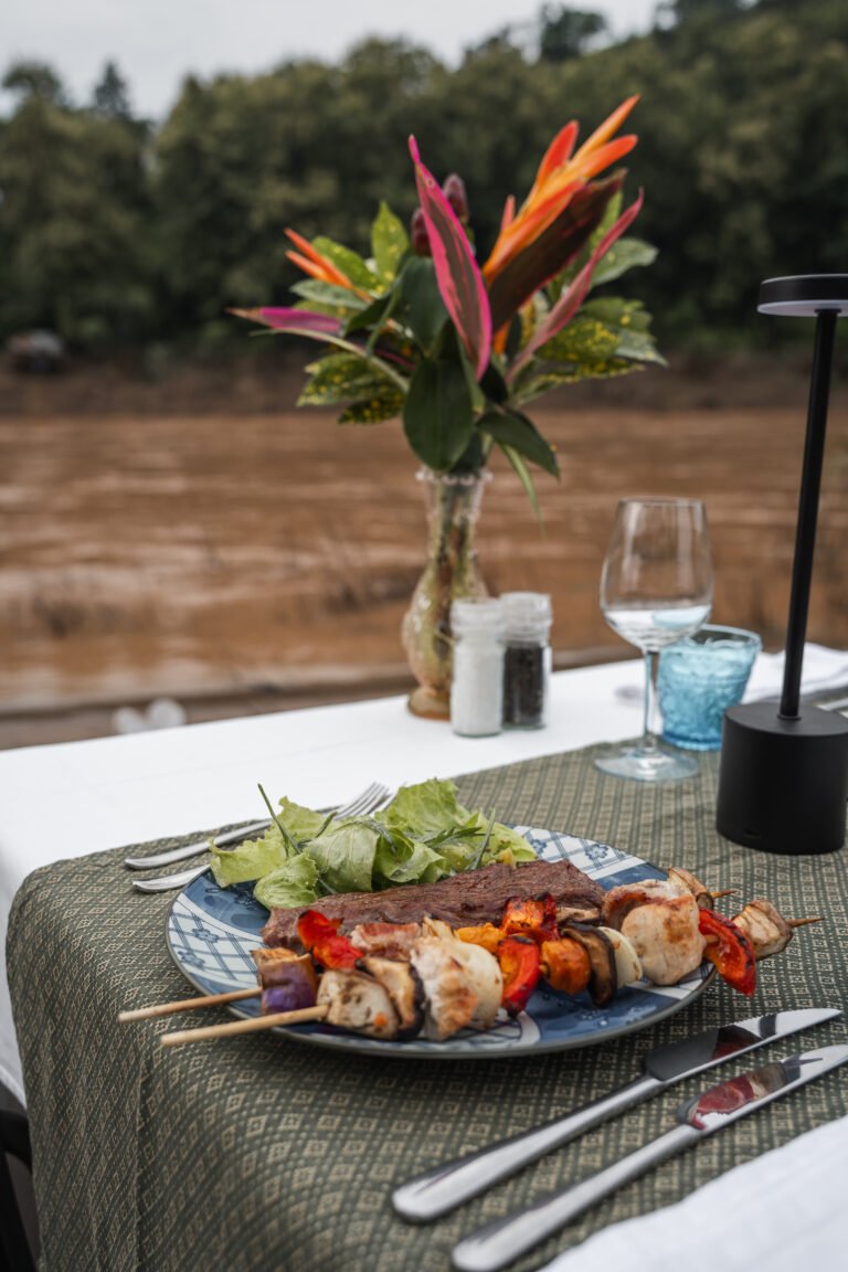 Meal by the Nam Khan River