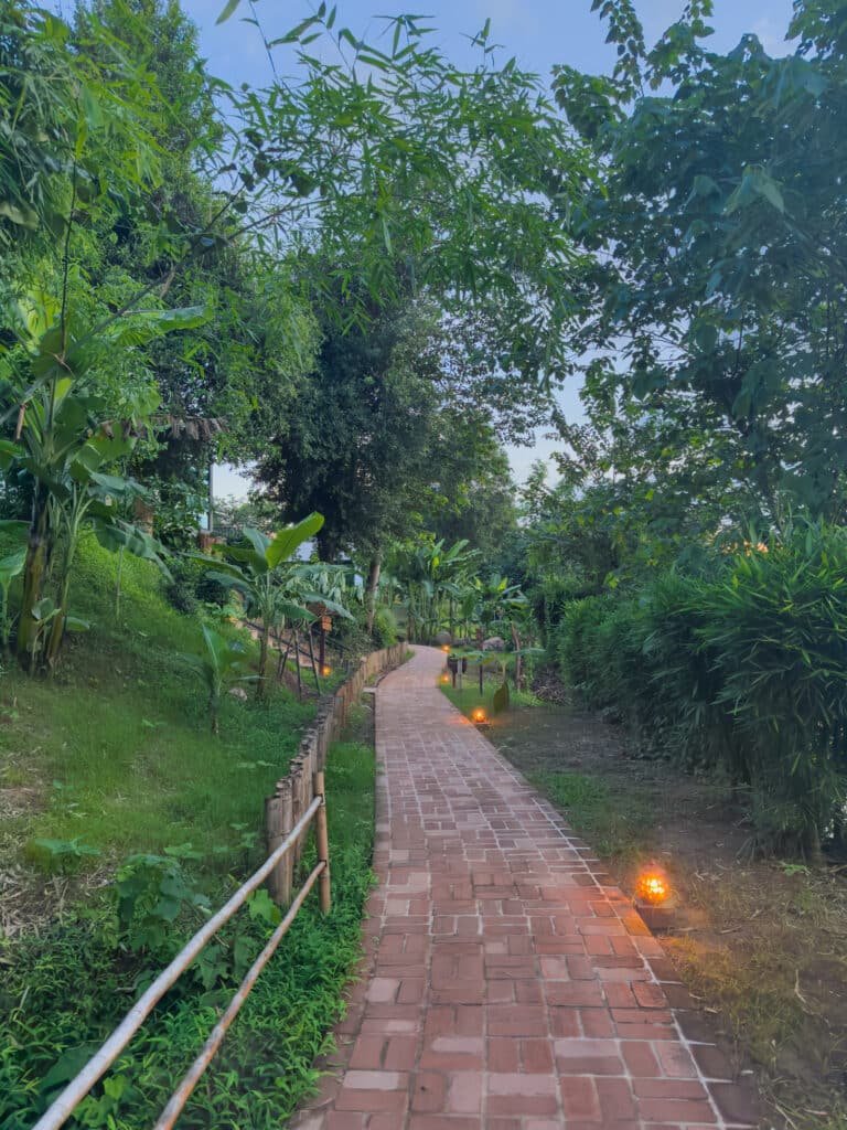 Natural scenic views at The Namkhan, Luang Prabang